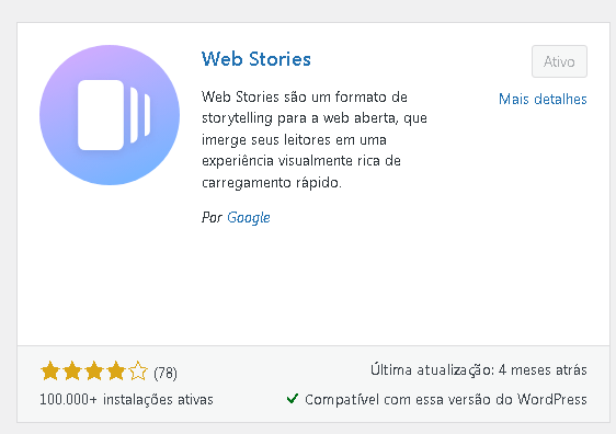 Print do resultado de busca de plugins do WordPress.