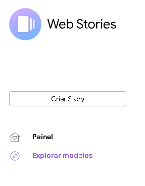 Print da tela do plugin de web stories do Google.